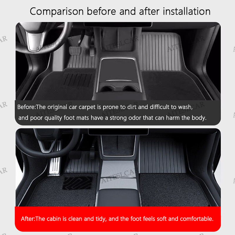 AITESLCAR For Tesla Floor Mat  - Car Floor Mat ulasan dan harga