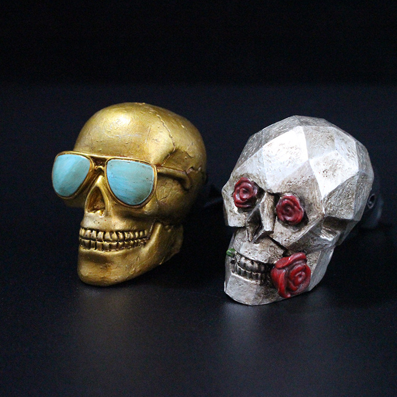 2‌pcs/set Resin Rose Skull Car - Car Air Freshener ulasan dan harga