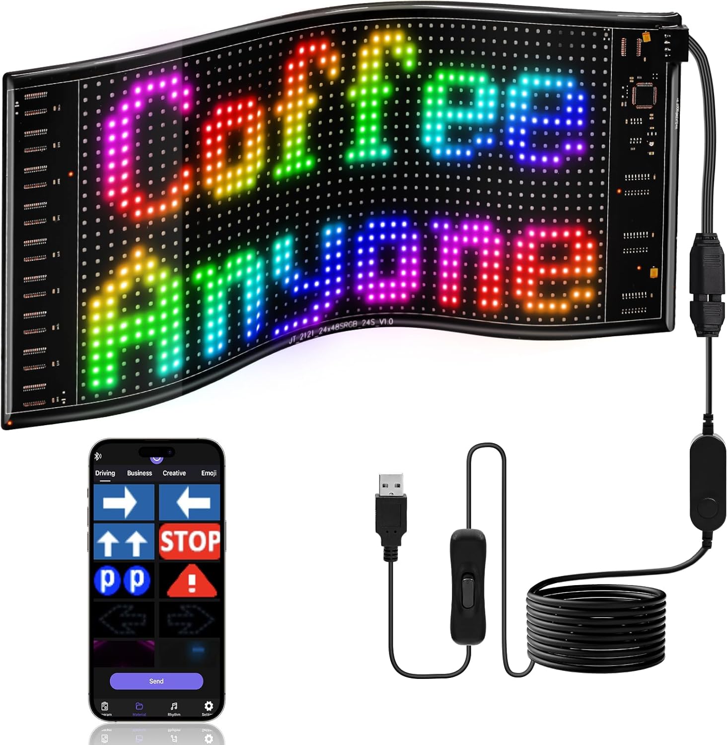 LED DIY Matrix Pixel Panel Led - Car Led Light ulasan dan harga