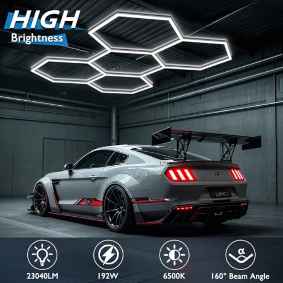 Hexagon Garage Lights, LED Hon - Car Led Light ulasan dan harga